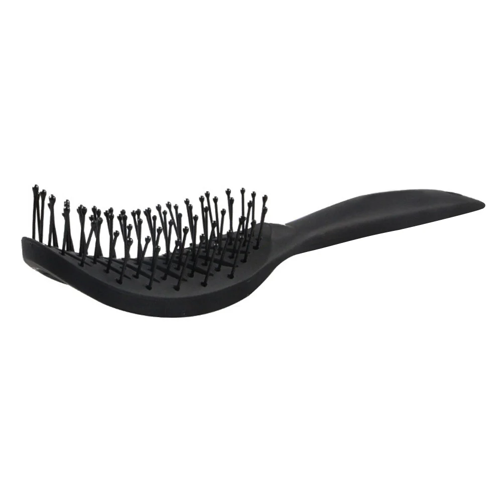 

1pc Massage Comb Curved Shaped Plastic Hairdressing Styling Tool For Women Ladies Lightweight Durable Hair Care Gift