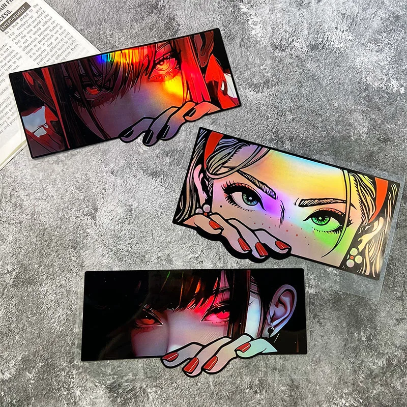 

Виниловая наклейка с изображением аниме-девушки JDM Drift, 1 шт., водонепроницаемая съемная наклейка для мотоцикла, скутера, шлема и ноутбука, легко наносится, не оставляет следов