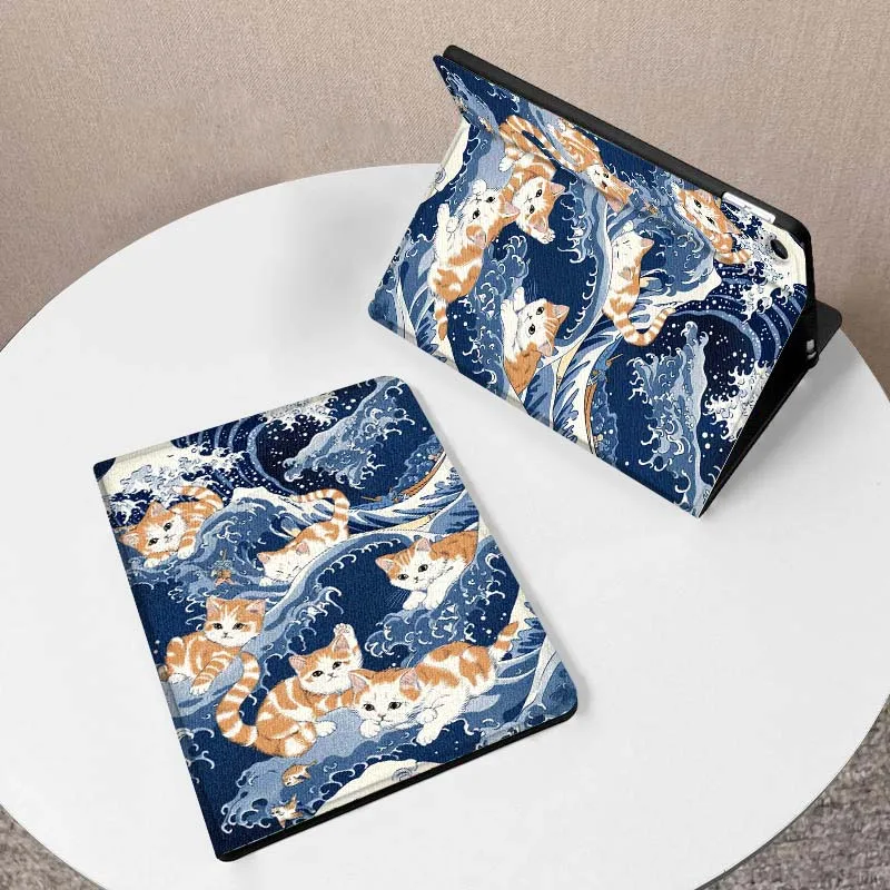 

Anime Cat Cute Art Tablet Case For Samsung Galaxy Tab A A7 A8 A9 A11 S6 S11 Lite Plus 10.1 10.4 10.5 Inch