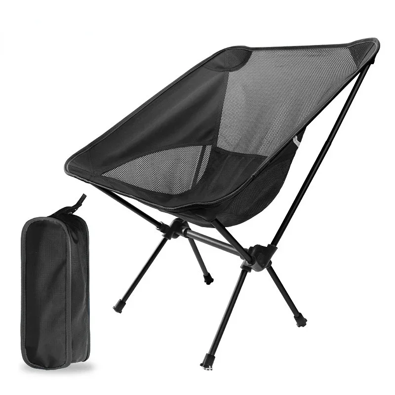 Detachable Portable Folding Moon Chair Outdoor Camping Chairs Beach Fishing Chair Ultralight Travel Hiking Picnic Seat Tools