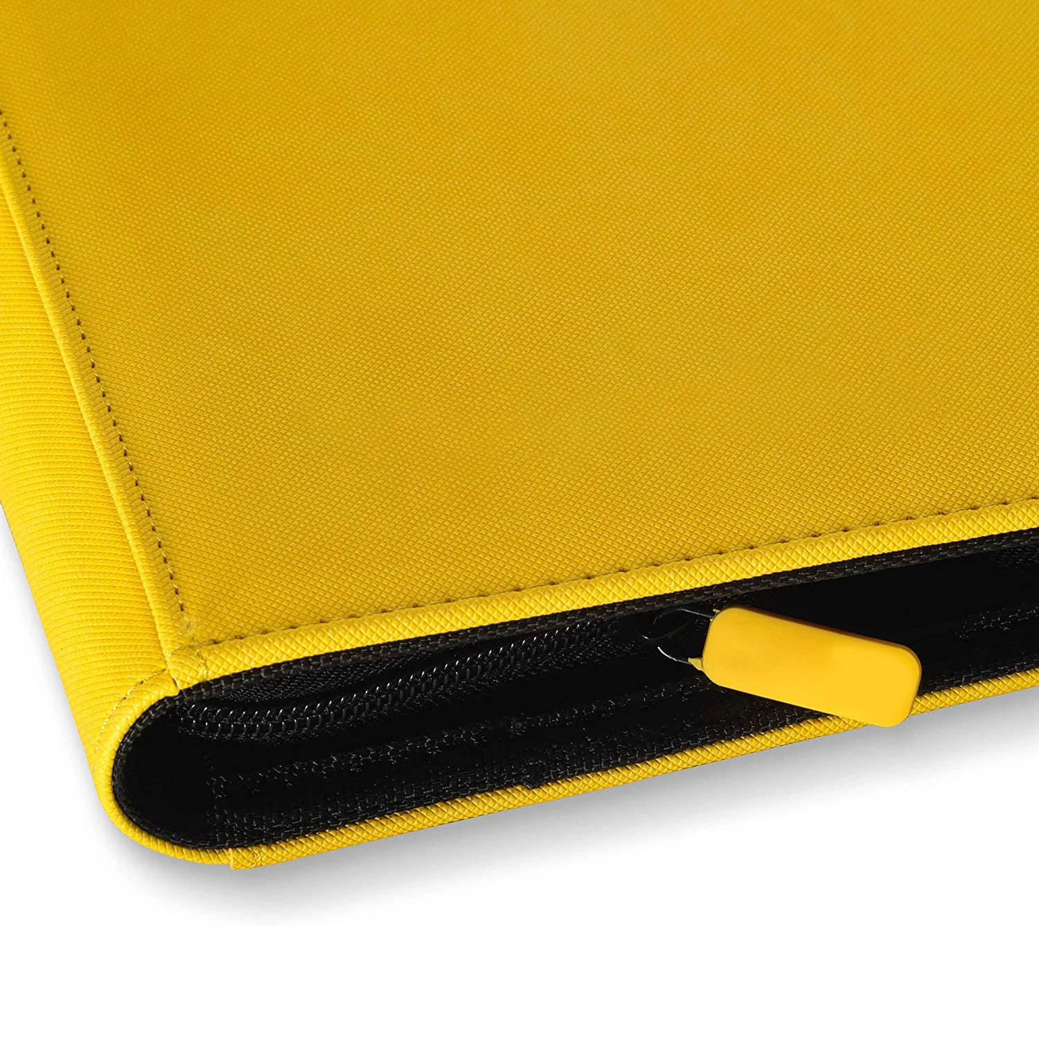 9 Pocket Premium Binder with Zipper for 360 Cards - Side Loading Pockets for Trading Card Games TCG (YELLOW)