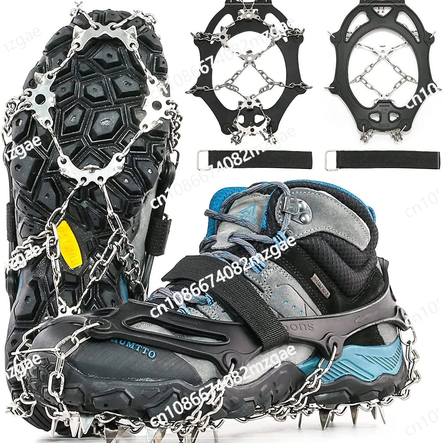 

24-tooth crampon non-slip shoe cover New hiking crampon ice snow outdoor shoe cover