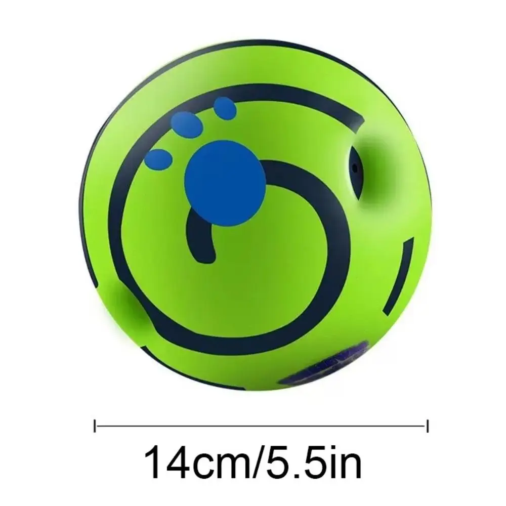 New Funny Wobble Wag Giggle Ball Non-toxic Rolled Interactive Toys No Batteries Required Pet Squeakers Chew Play