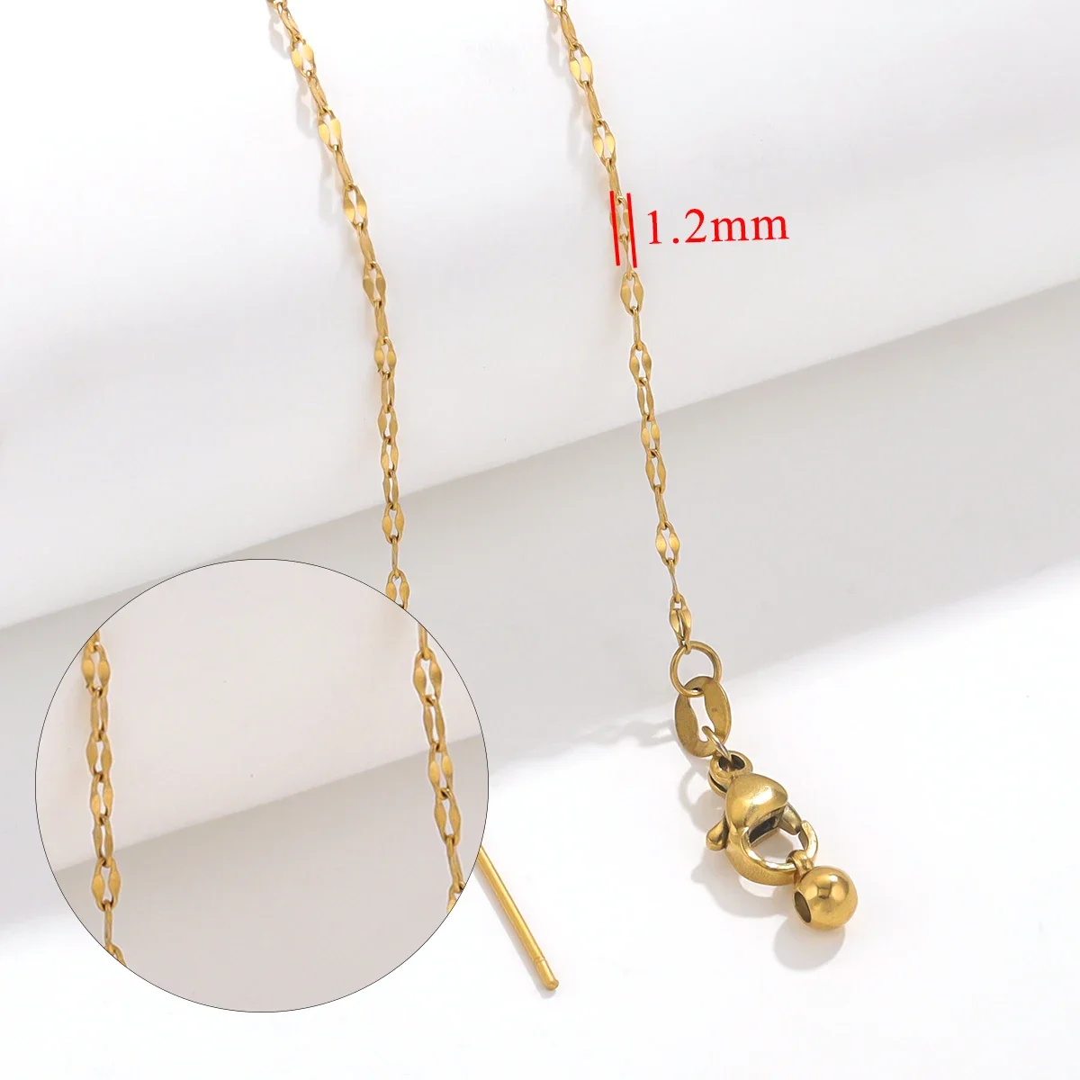 5pcs Adjustable Stainless Steel Chains for DIY Jewellery