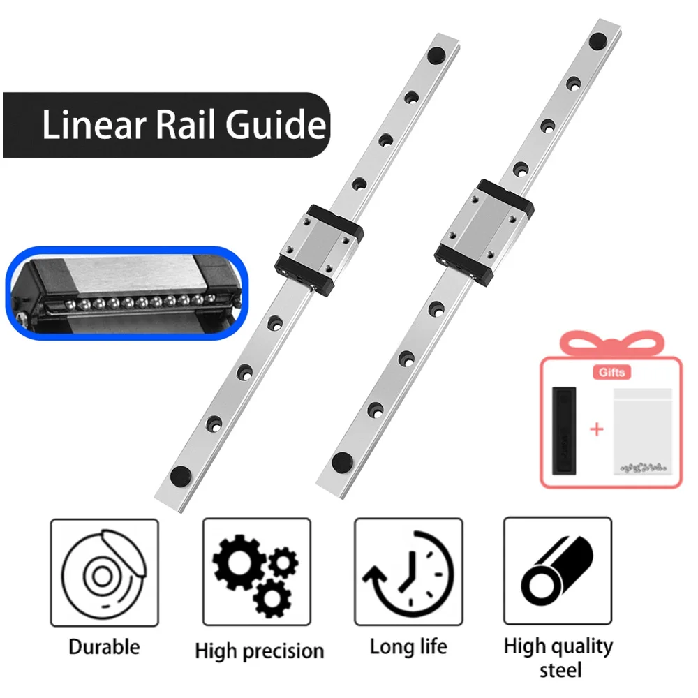 Linear Guide Rail MGN12H CNC 3D Printer Parts Miniature Linear Rail Slide Carriage For CNC Laser Engraving Maching