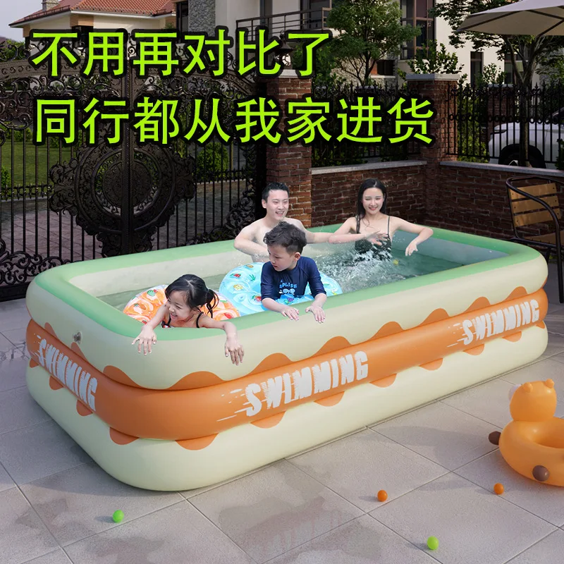 

One-click charging inflatable swimming pool Outdoor family adult storage Household foldable swimming pool
