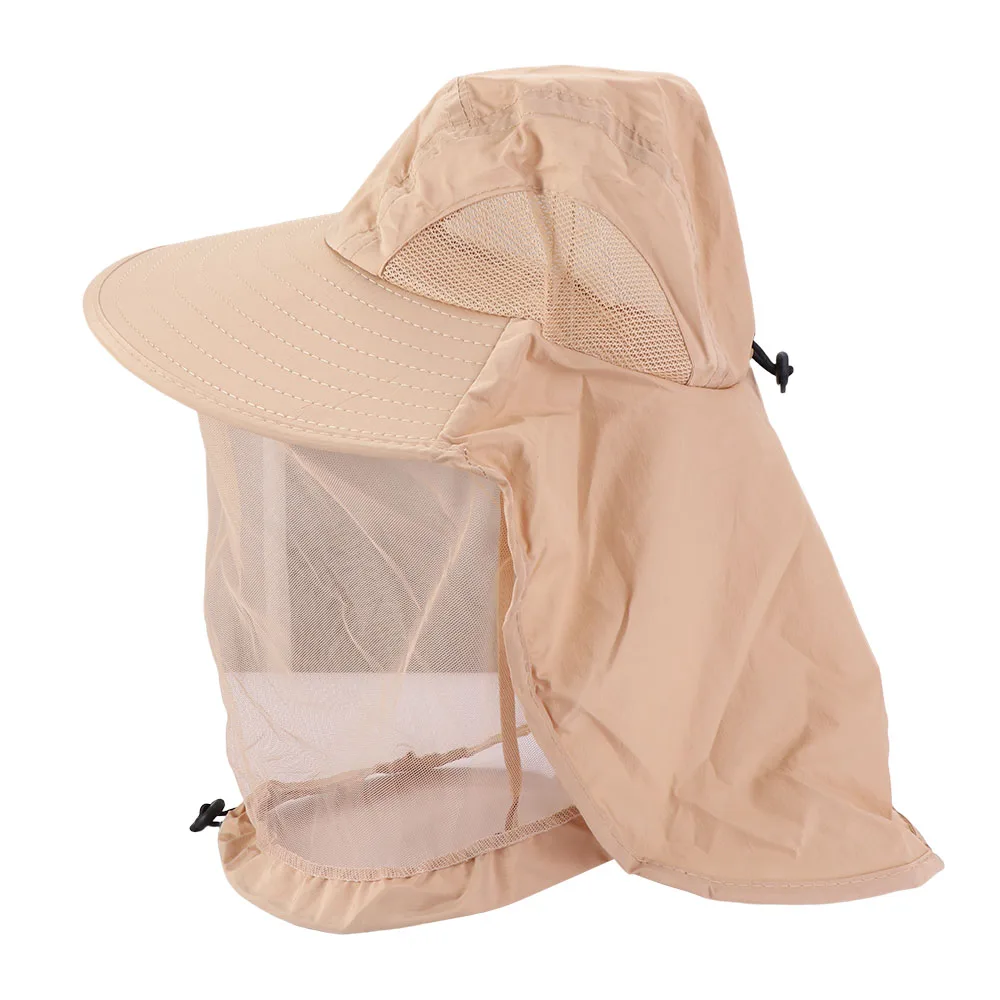 Atmungsaktiver, faltbarer Bienen- und Mücken-Hut mit breiter Krempe, UPF50+ Sonnenschutz, Netzüberzug, Outdoor-Freizeit-Sonnenschutzhut, Unisex – Detail 4