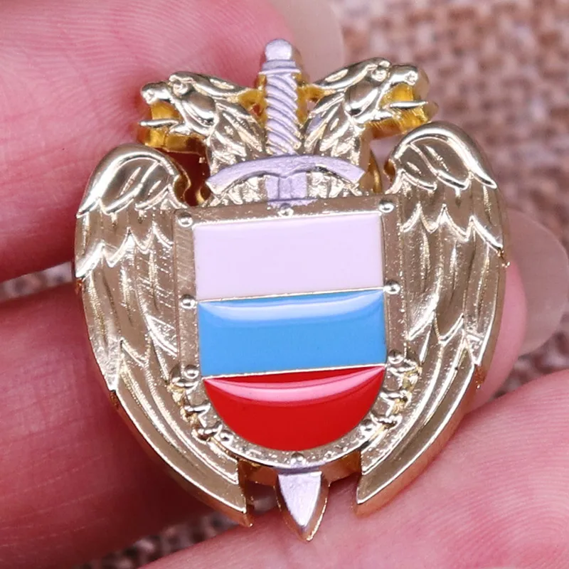 

Спецслужба защиты России, эмалевые булавки, российский флаг, щит, лацкан, булавка для рубашки, сумка со значком ювелирные изделия