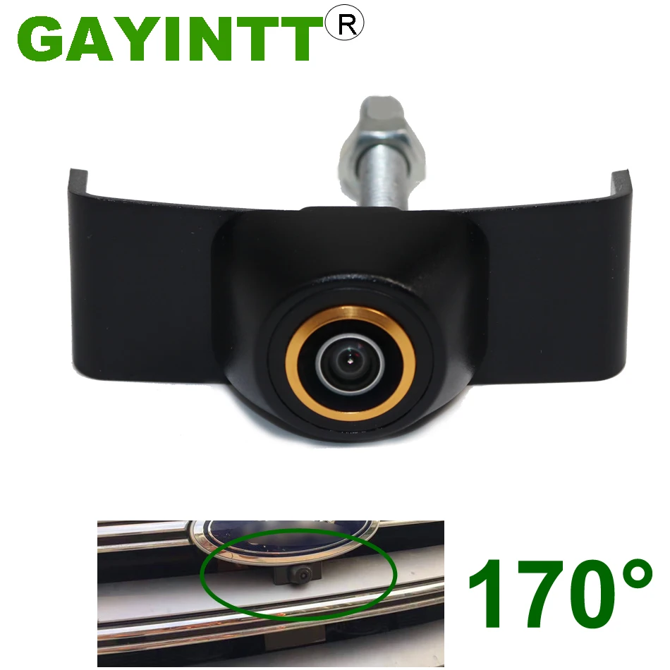 

GAYINTT 170° 720P Night Vision Car Front View Camera For Ford Edge 2015 2016 Front Grille Camera Vehicle HD