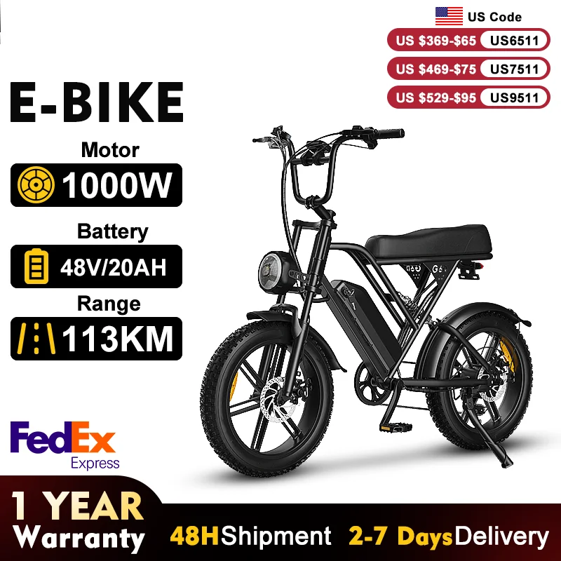 

Электрический велосипед QNQ, 48 В, 20 Ач, электрический велосипед с литиевой батареей, 20*4 дюйма, снежный электронный велосипед с толстыми шинами