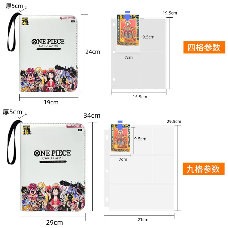 One Piece 900Pcs OPCG Cards Album Book Luffy Nami Zoro Anime Map Letter Holder Binder Action HD Protector Notebook Folder Gifts view 6
