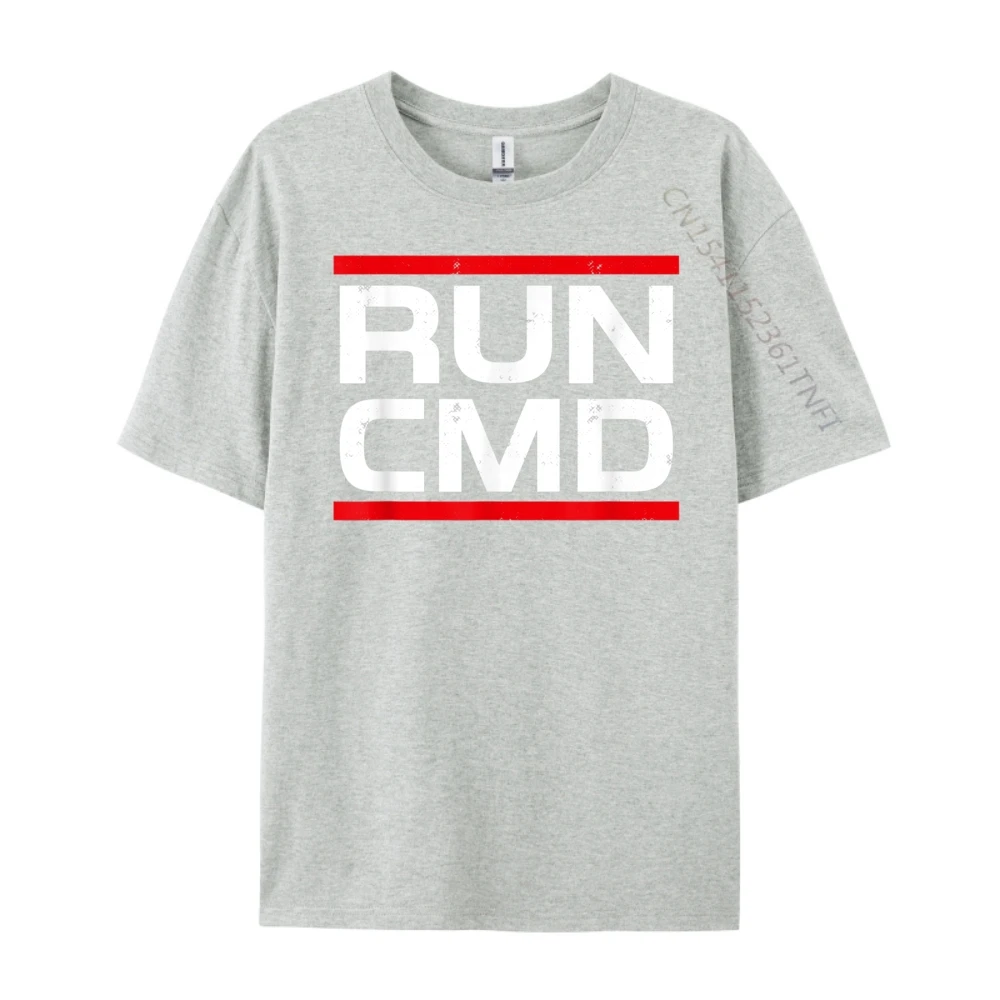 عالم الكمبيوتر تشغيل Cmd مبرمج هدية مضحك قمصان قمصان للرجال عيد الفصح الرسم القطن قصير الأكمام