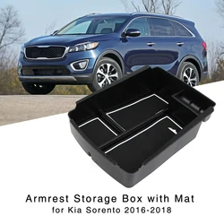 Armrest Storage Box for Kia Sorento 2016 2017 2018 Interior Organizer Central Console Glove Holder Tray