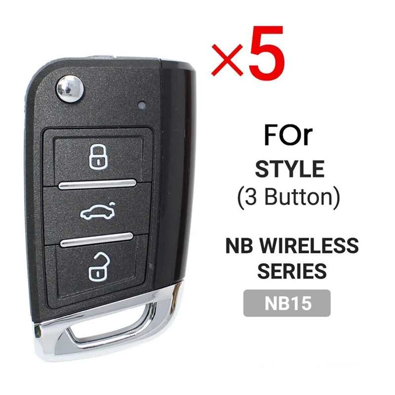 5Pcs/Lot KEYDIY NB15 Universal 3 Button KD Remote Control Car Key for KD900/KD-X2 KD MINI/ KD-MAX for VW MQB Style