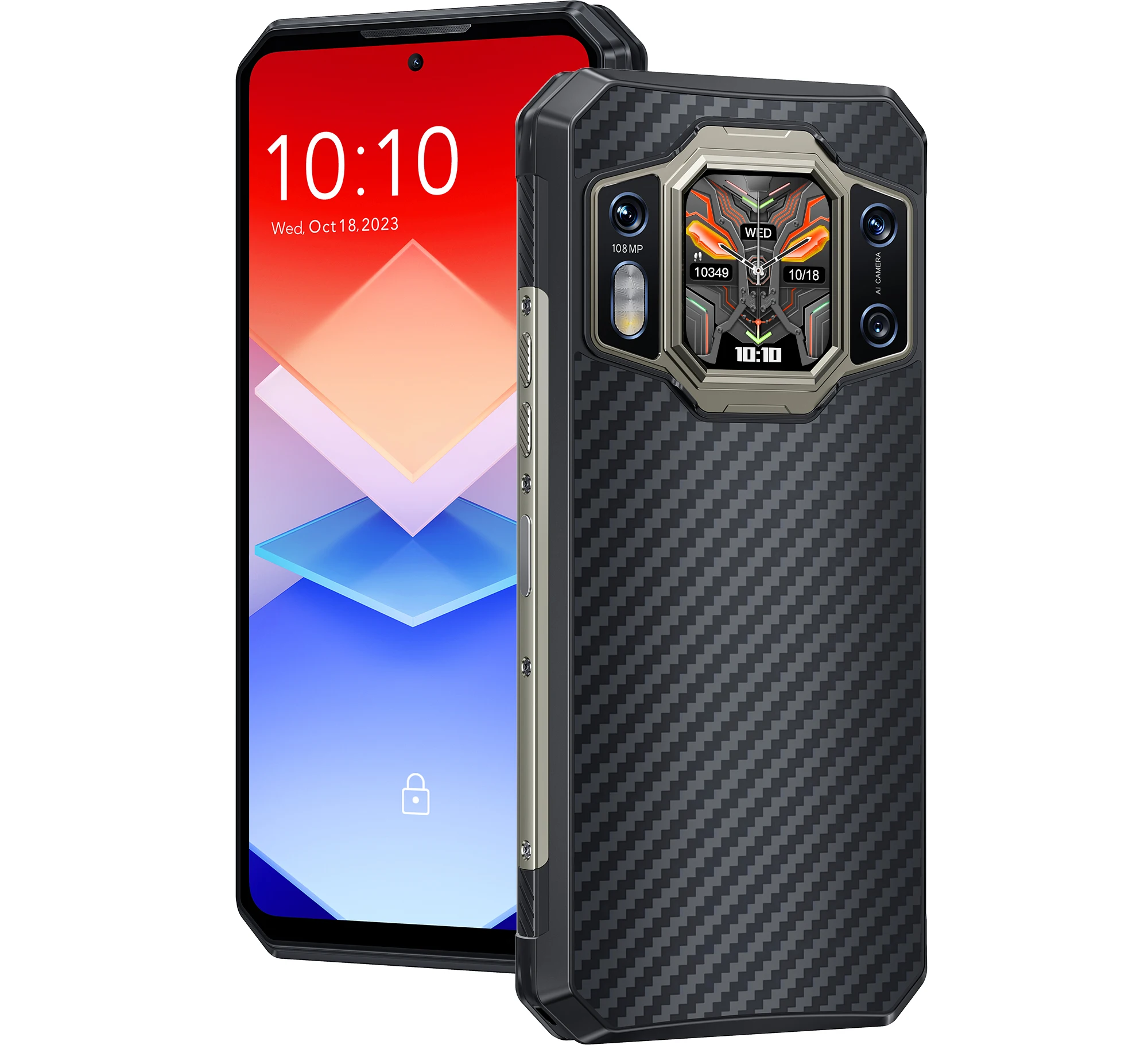 Oukitel-Smartphone WP30 Pro, Téléphone portable robuste, Téléphone portable mondial, 120W, 5G, Android 13, 12 Go + 512 Go, 11000 mAh, 6.78 "FHD +, 108MP