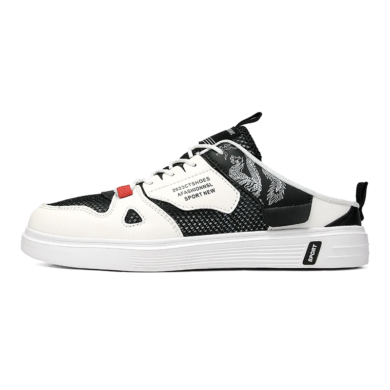 

Men's breathable Casual sneakers slippers, anti-slip flat shoes for spring and summer, large-sized 47 loafers, vulcanized shoes