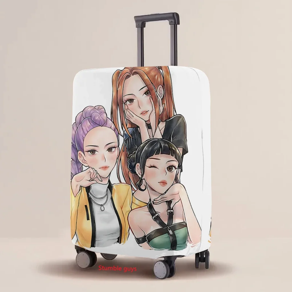 

Kpop Demon Hunters Luggage Cover Multi-Size Elastic Cartoon Print Protective Case Fits 18-32 Inch Suitcase​