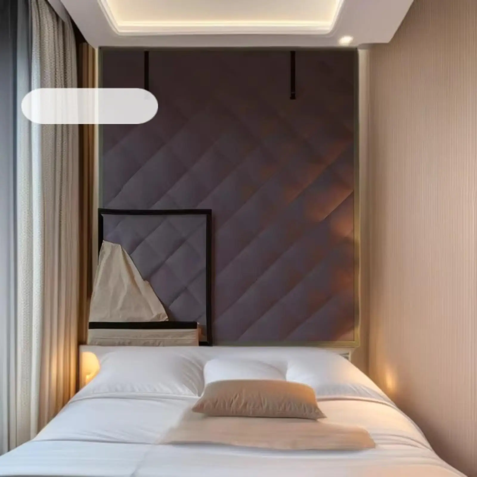 Winter Thermal Curtain Insulated Oxford Cloth Quilted Window Panel Blackout Draft Blocker for Bedroom Living Room
