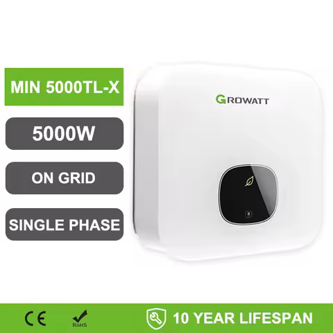 Growatt 5KW 6KW On Grid Inverter MIN 3000~6000 TL-X Dual Mppt Single-Phase Solar Photovoltaic Inverter