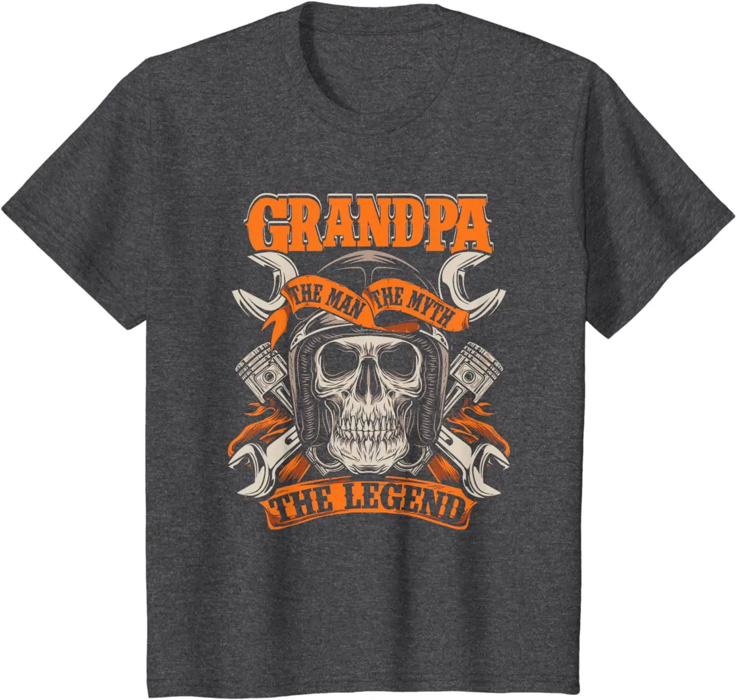Biker Grandpa The Man The Myth The Legend Motorcycle T-Shirt