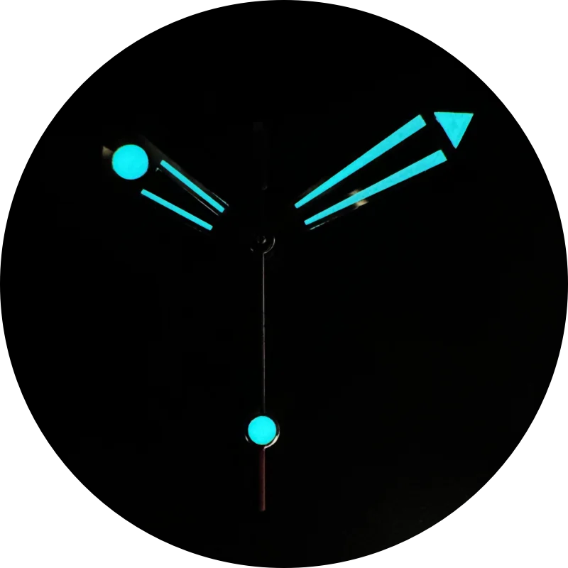 عالية الجودة الجوف الفضة الأيدي الأخضر والأزرق الجليد الانارة ل NH34 NH35 NH36 ساعة يد تعمل بالحركة اكسسوارات تعديل DIY بها بنفسك