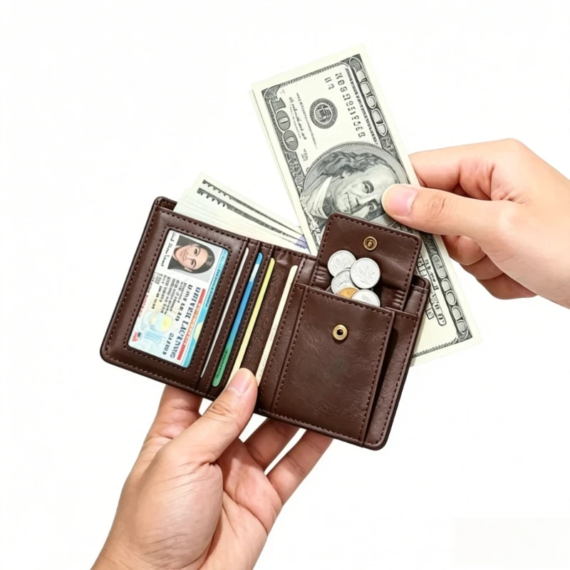 Id Holder Cardholder Wallets Man Wallets Card Wallet Card Holder Wallet Men Rfid Wallet Coin Purse Small Wallet Money Clips Gift