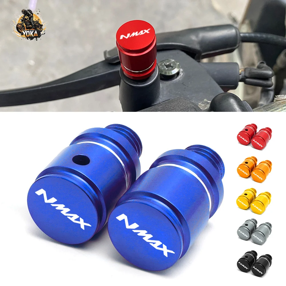 For Yamaha Nmax 155 125 Nmax125 Nmax155 All Years Rearview Mirror Hole Plug Screws Plug Bolt Cap M10*1.25 Motorcycle Accessories