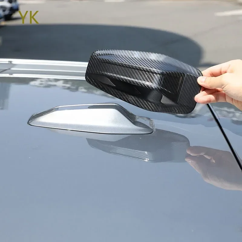 

Для BMW X1 IX1 U11 2023-2025 настоящее углеродное волокно на крышу автомобиля плавник акулы крышка антенны отделка автомобильные аксессуары