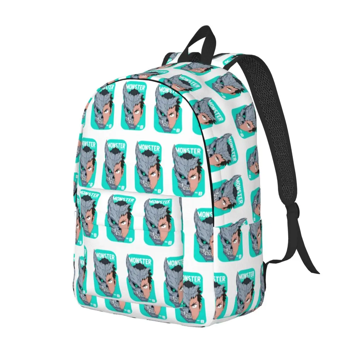 Kaiju No. 8 Monster Sweeper Inc Student Backpack School Bag Hiking Travel Daypack for Men Women Bookbag Shoulder Bags