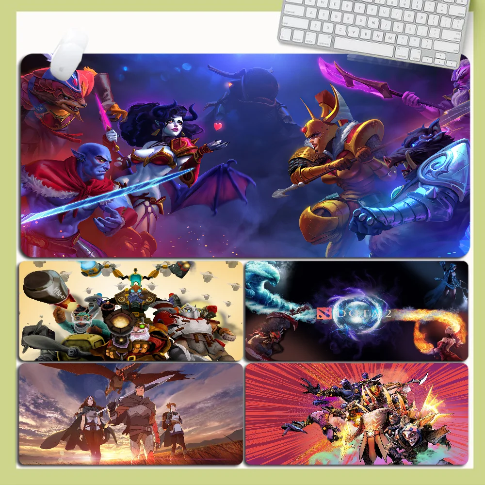 

D-DOTA 2 Anime Animation Office Student Gaming Thickened Large Writing Pad Non-slip Cushion Mouse Pad For Teen Girls Bedroom