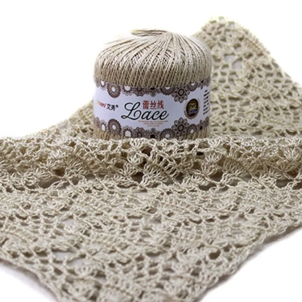 50g/Ball Soft Cotton Lace Soft Knitting Yarn Crochet Thread Wool Embroidery Hand Knit Yarn