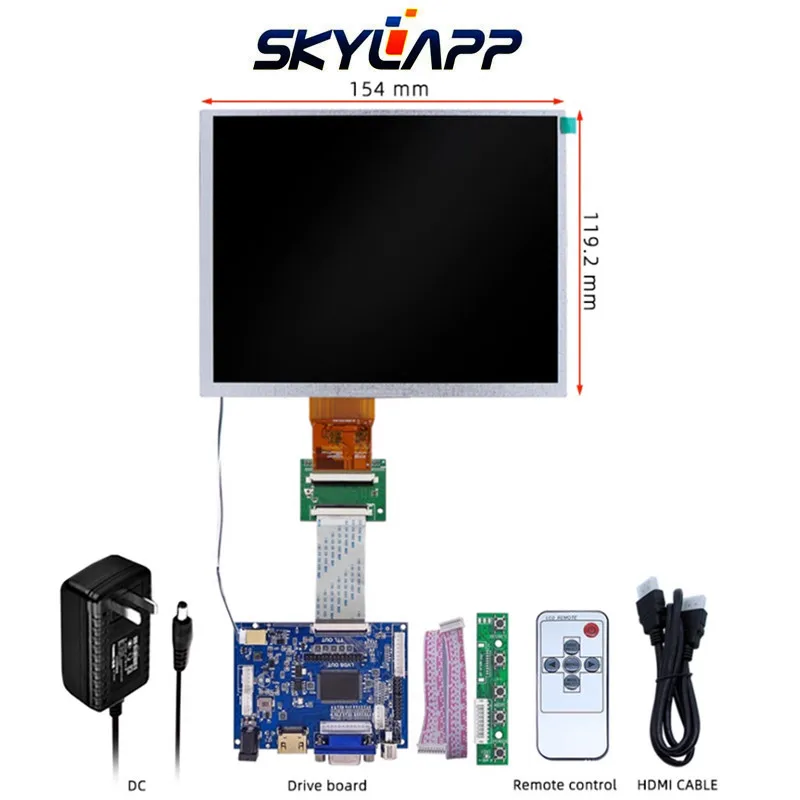 Display Drive Board Conjunto sem Tela Sensível ao Toque Tela Lcd para Cpt Claa070ma0acw 4:3 Hdmi Vga Cvbs 12v em 800 × 480