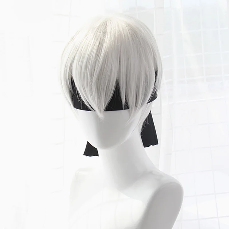 NieR:Automata 2B YoRHa No. 2 Type B Heroine Short White Bobo Heat Resistant Cosplay Costume Wig