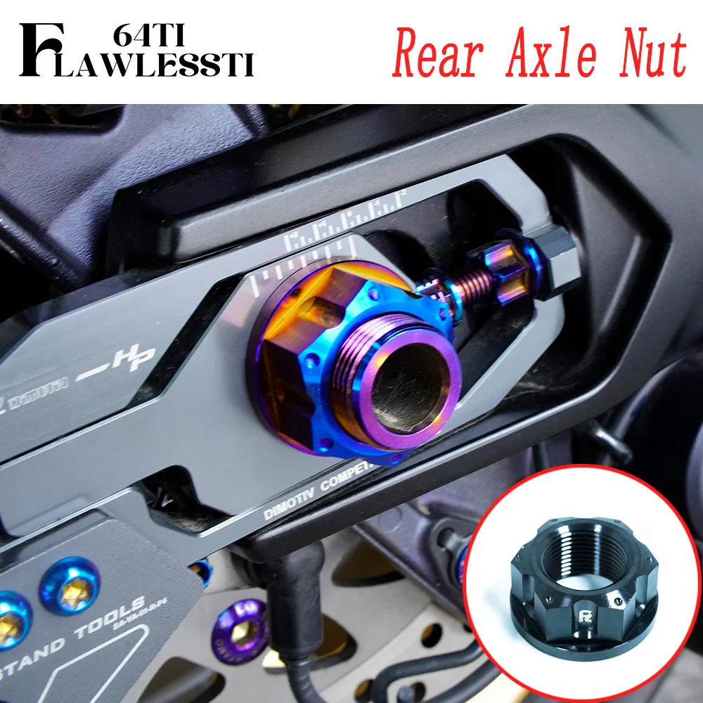 FLAWLESSTI Gr5 Titanium Bolt Sprocket Exhaust Pipe Rear Fender Rear Caliper Rear Axle Engine Oil Bolt For Yamaha Tmax 560 530