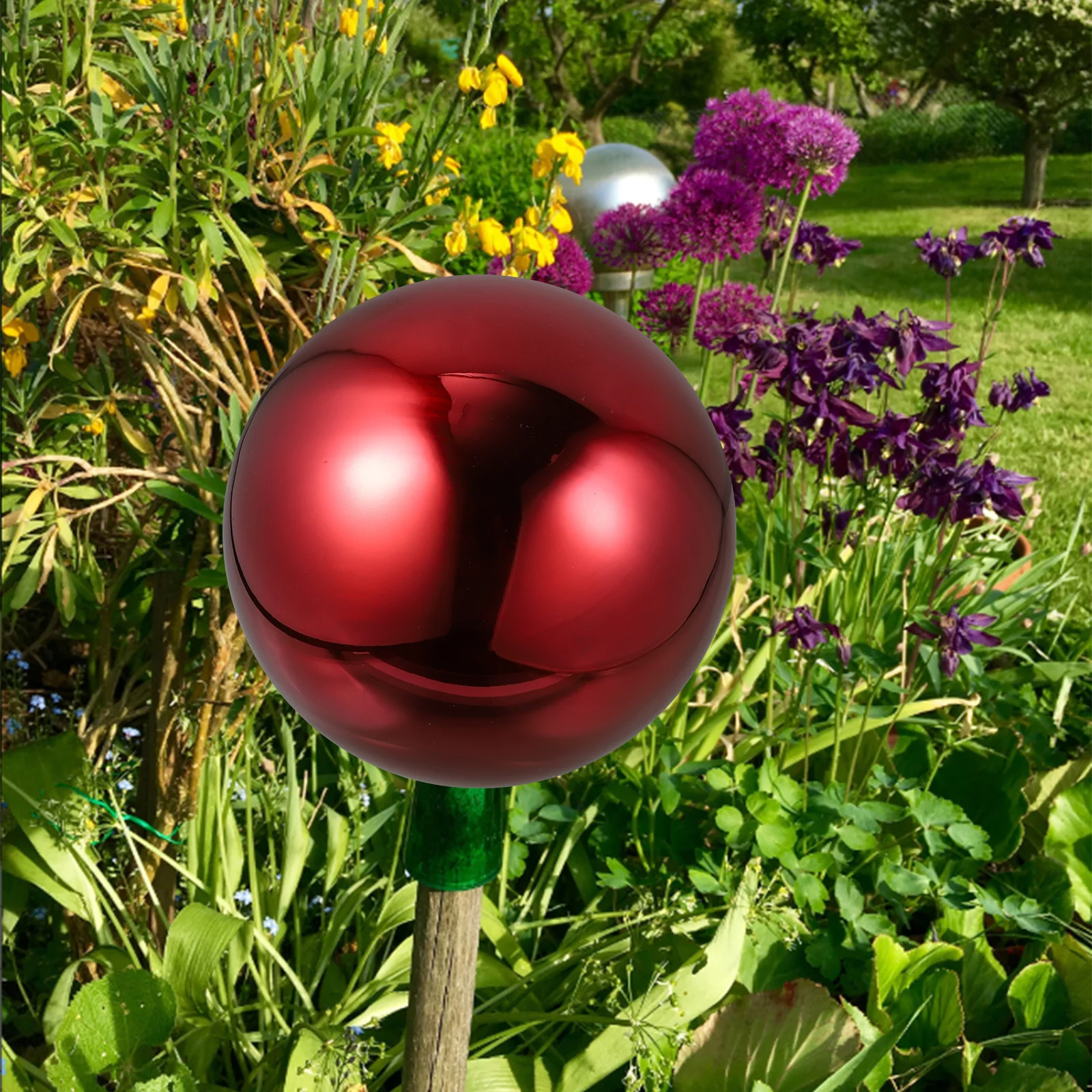 

Colored Reflective Ball Stainless Steel Gazing Ball Outdoor Garden Decor Polished Mirror Globe For Yard Patio Lawn