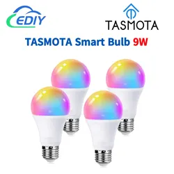 Tasmota-プレフラッシュスマートバルブ、9w、ホームアシスタント、esp8266、mqttで動作