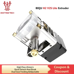 BIQU H2 V2S Lite Direct Extruder Dual Gear Higher Flow Hotend 3D Printer Parts Titan Extruder For B1 BX Ender3 Voron2.4 Upgrade