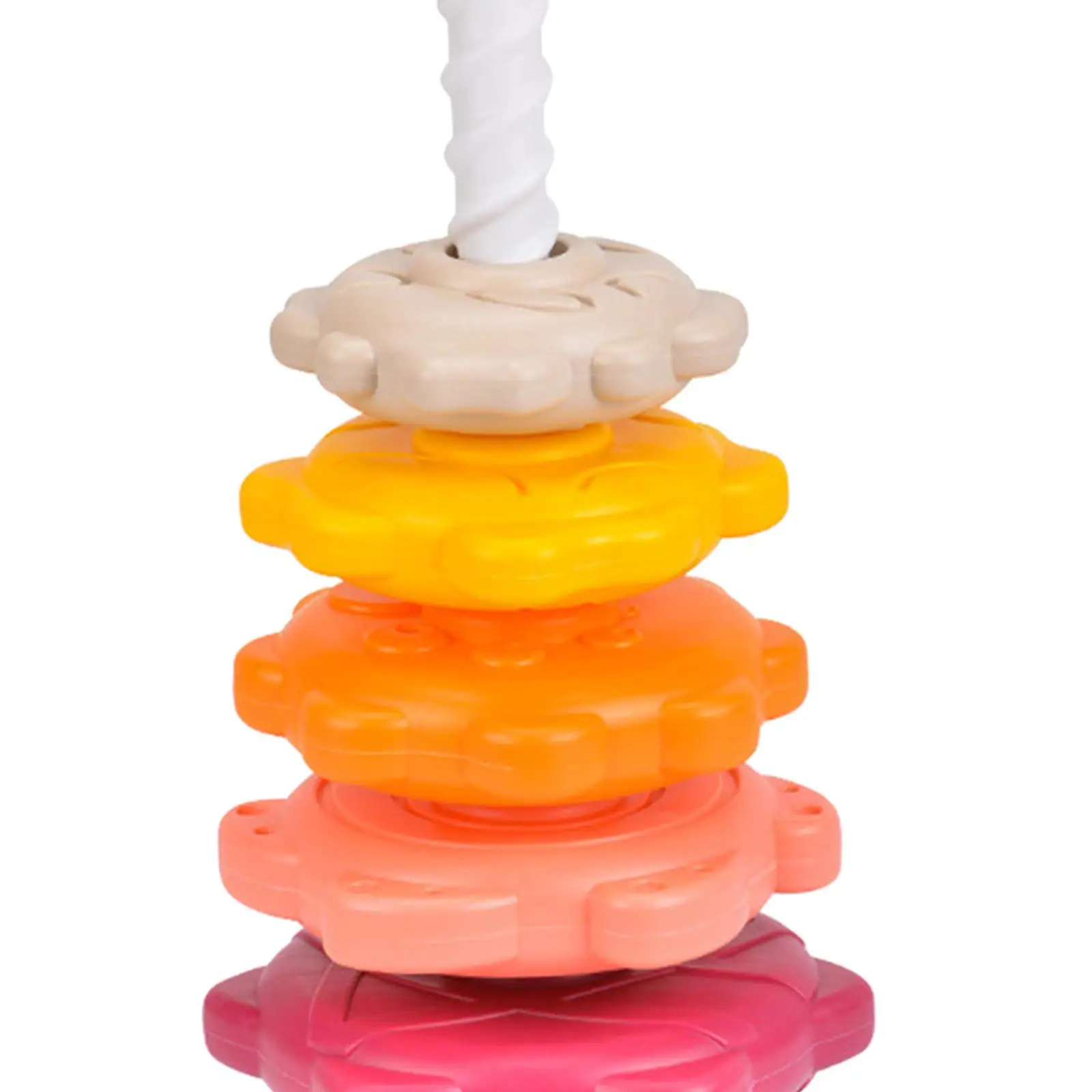 Colorful Rainbow Tower Early Education Sensory Toy Baby Toy Stack Toy for Boy and Girls Kids Valentine's Day Gift for Kids