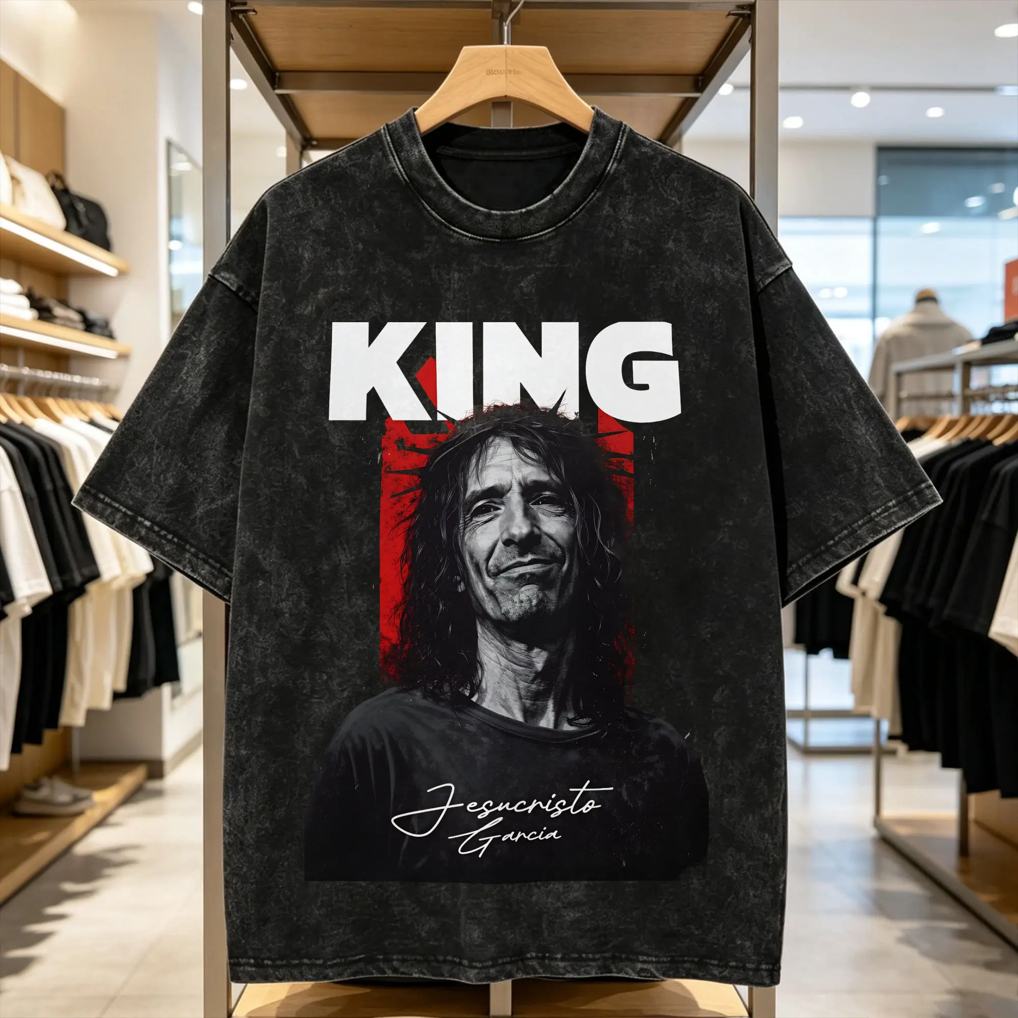 Extremoduro Robe Iniesta King T-Shirt Men  Awesome Pure Cotton Tees Crew Neck Short Sleeve T Shirts Birthday Present Clothing