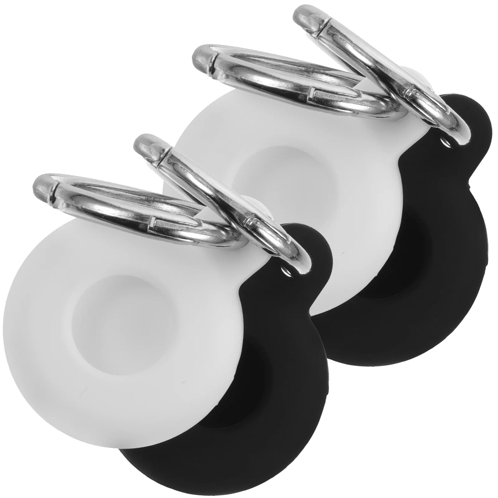 4Pcs Anti-Lost Protective Cover Silicone Secure Holder Durable Keychain Compatible Practical Outdoor Tracker