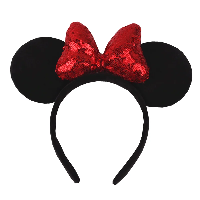 1 Stück Mausohren-Stirnband für Mädchen und Kinder, 10,2 cm, gepunktete Schleife, Haarband, Urlaub, Party, Reisen, DIY-Haarschmuck