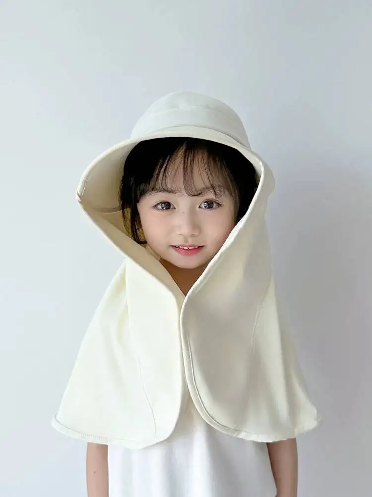 Imagen 3: Sombrero de Sol para Niños Verano 2026 con Protección UV, Ala Ancha, Cobertura Completa del Cuello, Transpirable, para Playa y Exteriores, Ligero y Resistente al Viento