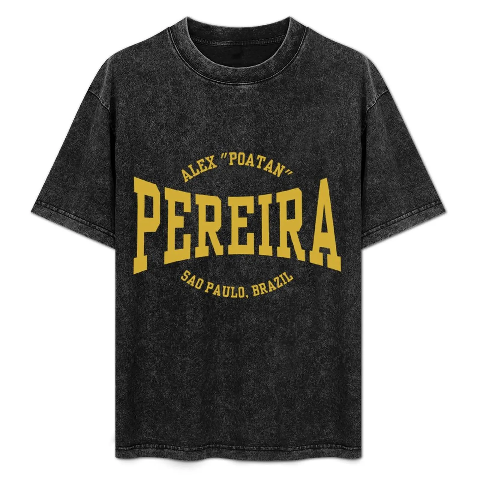 Alex Pereira Poatan Gold T-Shirt Summer Sports Quick Dry T-Shirt