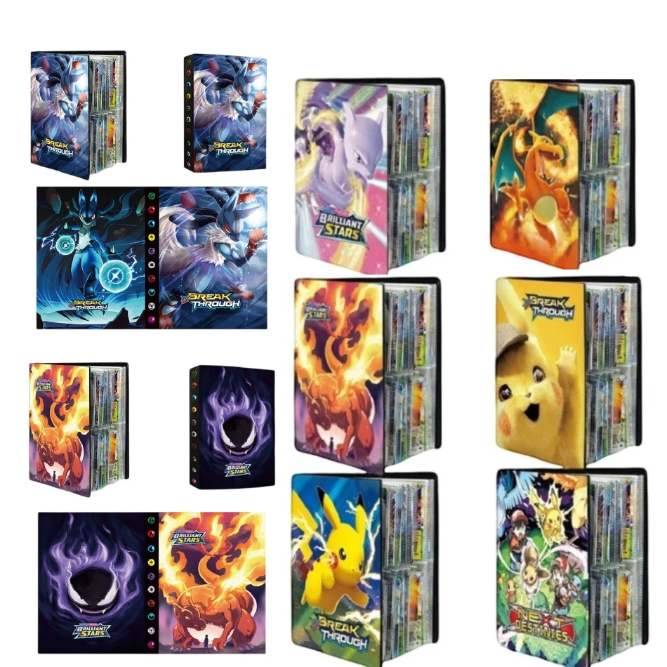 2025 حار Charizard Mewtwo حامل مجموعات الموثق مجلد أنيمي بطاقة حامي دفتر لألبوم 240 قطعة عقد البطاقة كتاب #1