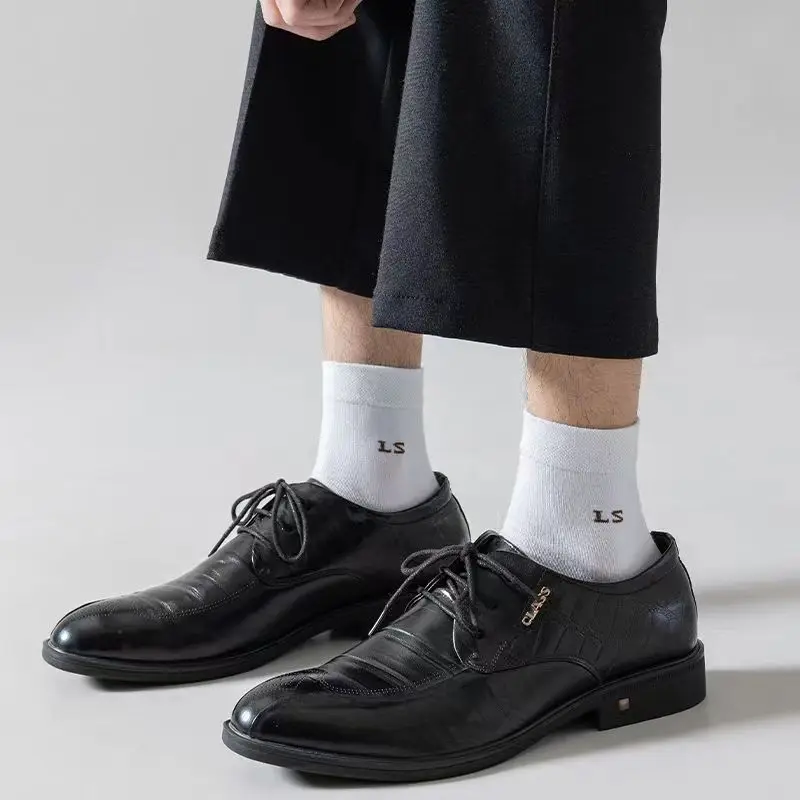 5 أزواج من الجوارب الرجالية الصيفية العشوائية، مضادة للرائحة، ماصة للعرق، قابلة للتنفس، مريحة، متعددة الاستخدامات، أعمال رجالية راقية