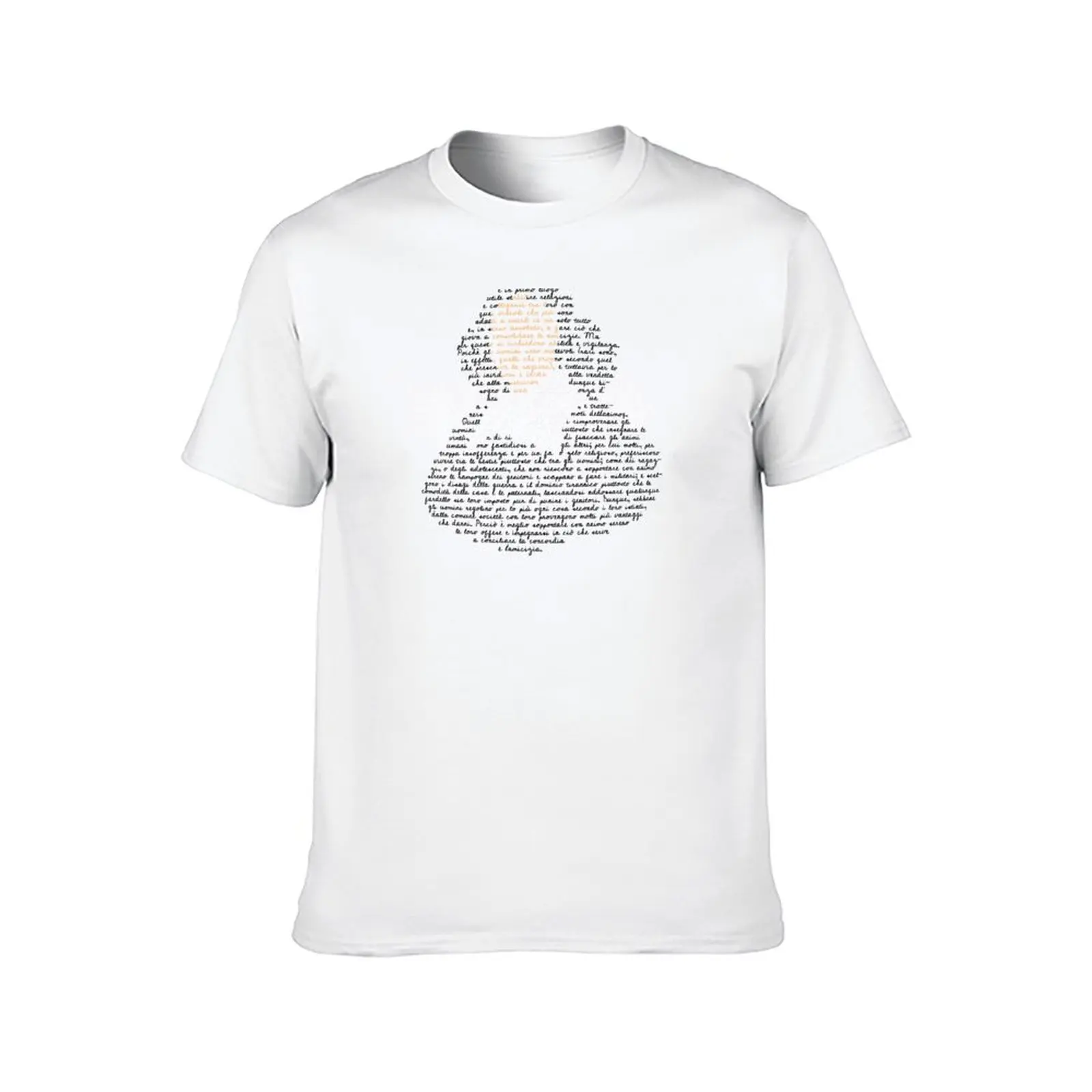 Citazione Spinoza تي شيرت رجل تي شيرت القطن تي شيرت للرجل حزمة تي شيرت أبيض #2