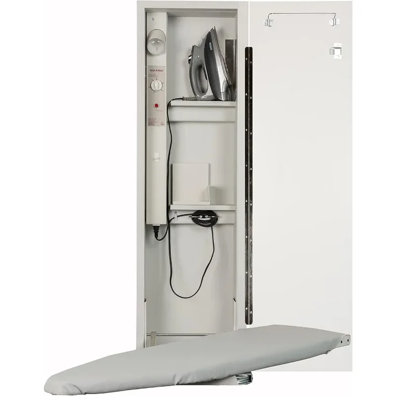 

camping Tools.Built-In Ironing Center with 42 Inch Swiveling Ironing Board, Electrical System, Hot Iron Storage and Flat Maple V