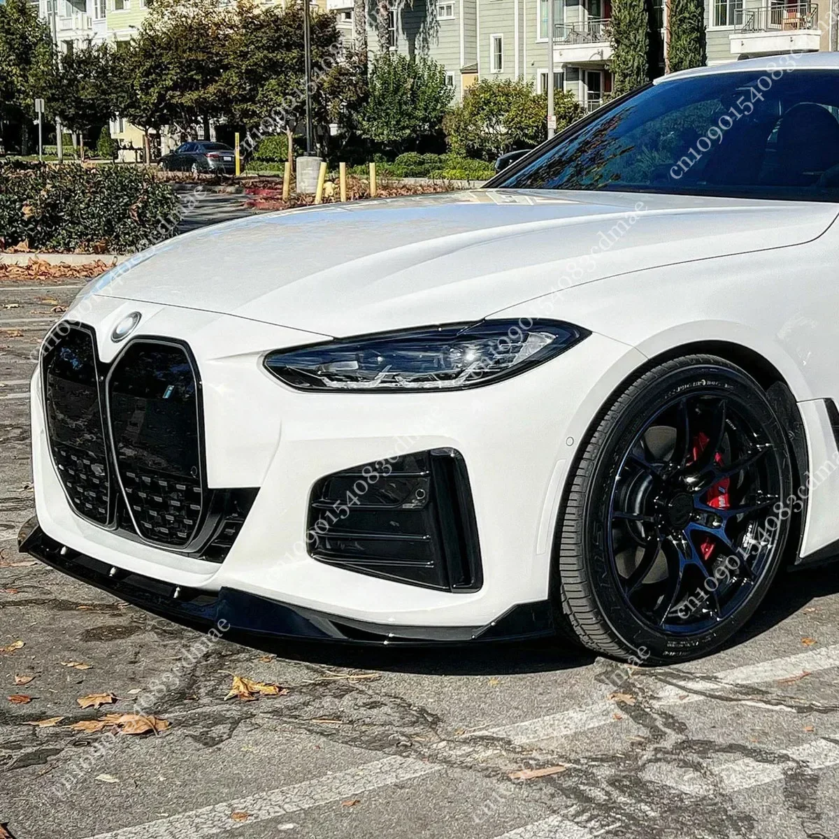 المصد الأمامي الفاصل الشفاه المفسد الناشر لسيارات Bmw G26 i4 G24 420i 430i M440i Gran Coupe M Sport 2021-2024 طقم الجسم ضبط ABS