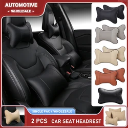 New Car Seat Headrest Restraint Auto Safety Head Neck Rest Pillow Cushion Pad Breathable Mesh Car Seat Neck Protector Pillow ﻿