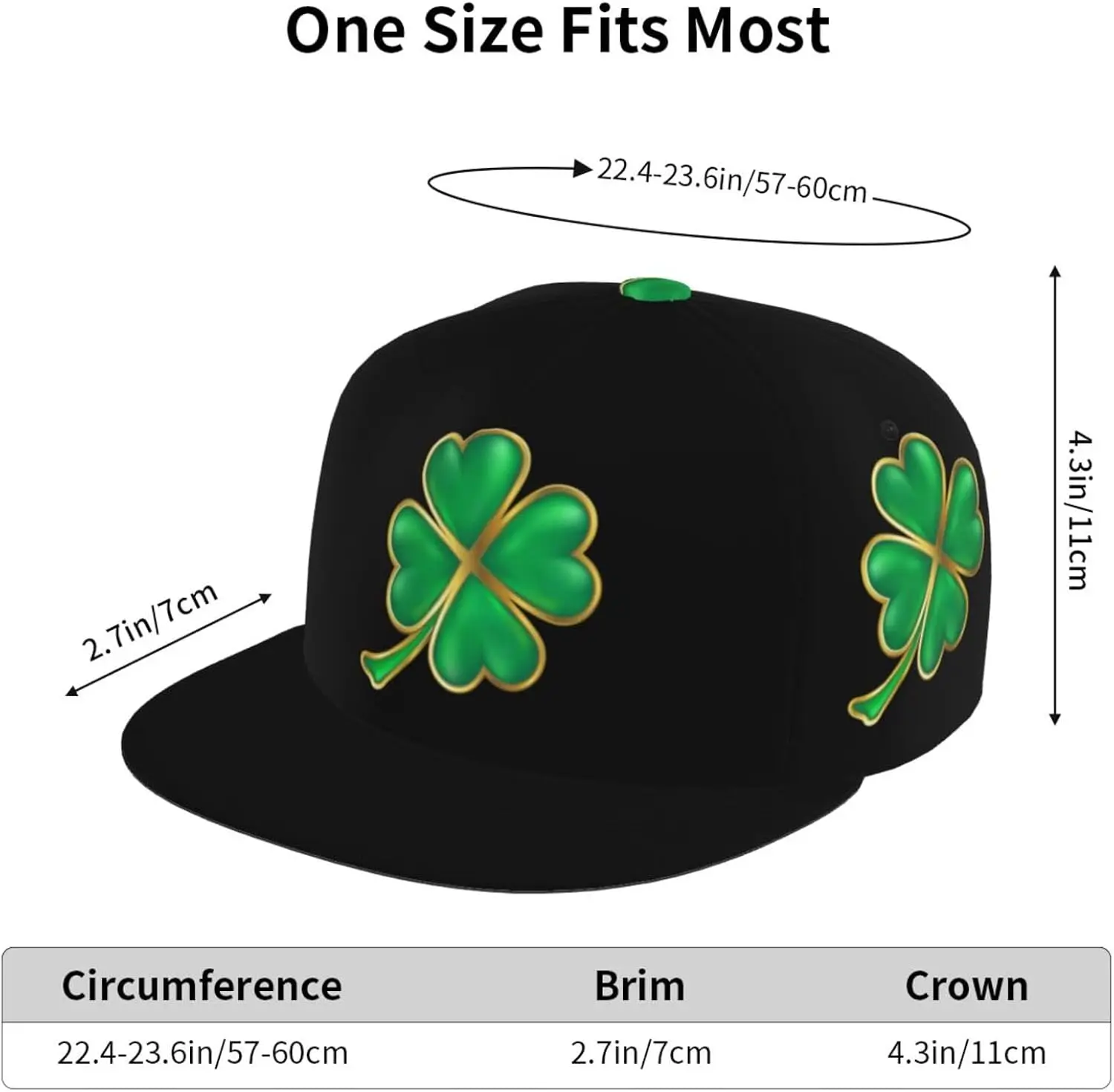 Schattige St. Patrick 'S Day Lucky Shamrocks Honkbalhoeden Mannen Vrouwen Baseball Cap Verstelbare Trucker Hoed